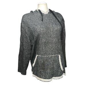 BDG Long Sleeve Soft Knit Oversized Hooded Sweatshirt sz XL Womens Gray